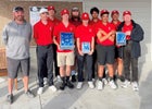 Currituck County Knights Boys Varsity Golf Spring 22-23 team photo.