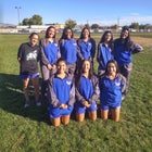 West Mesa Mustangs Girls Varsity Cross Country Fall 19-20 team photo.