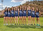 Rio Rancho Rams Girls Varsity Cross Country Fall 19-20 team photo.