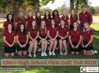 Chico Panthers Girls Varsity Golf Fall 18-19 team photo.
