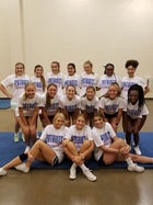 Palestine-Wheatley Patriots Co-ed Varsity Cheer Fall 18-19 team photo.