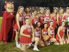 Mountain Pine Red Devils Co-ed Varsity Cheer Fall 18-19 team photo.