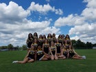 Salem Greyhounds Co-ed Varsity Cheer Fall 18-19 team photo.