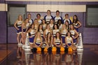 Lavaca Golden Arrows Co-ed Varsity Cheer Fall 18-19 team photo.