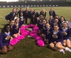 Mayflower Eagles Co-ed Varsity Cheer Fall 18-19 team photo.