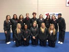 Arkansas Razorbacks Co-ed Varsity Cheer Fall 18-19 team photo.