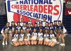 Sheridan Yellowjackets Co-ed Varsity Cheer Fall 18-19 team photo.