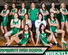 Moriarty Pintos Girls Varsity Wrestling Winter 22-23 team photo.