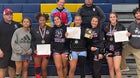 Sandia Matadors Girls Varsity Wrestling Winter 22-23 team photo.