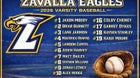 Zavalla Eagles Boys Varsity Baseball Spring 25-26 team photo.