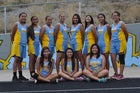 Dulce Hawks Girls Varsity Cross Country Fall 16-17 team photo.