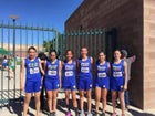 Penasco Panthers Girls Varsity Cross Country Fall 16-17 team photo.