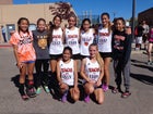Taos Tigers Girls Varsity Cross Country Fall 16-17 team photo.