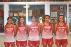 Cimarron Rams Girls Varsity Cross Country Fall 16-17 team photo.
