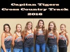 Capitan Tigers Girls Varsity Cross Country Fall 16-17 team photo.
