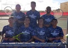 West Mesa Mustangs Boys Varsity Tennis Fall 18-19 team photo.