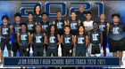 Ribault Trojans Boys Varsity Track & Field Spring 21-22 team photo.