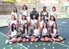 Ontario Christian Knights Girls Varsity Tennis Fall 19-20 team photo.
