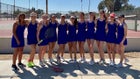 Serrano Diamondbacks Girls Varsity Tennis Fall 19-20 team photo.