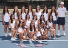 Aquinas Falcons Girls Varsity Tennis Fall 19-20 team photo.