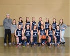 Rainier Christian Mustangs Girls Varsity Basketball Winter 16-17 team photo.