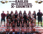 Belen Eagles Girls Varsity Cross Country Fall 21-22 team photo.