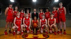 Knightstown Panthers Boys Varsity Basketball Winter 24-25 team photo.