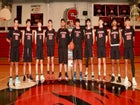 Springer Red Devils Boys Varsity Basketball Winter 24-25 team photo.