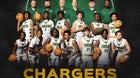 Crest Chargers Boys Varsity Basketball Winter 24-25 team photo.