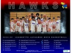 Jeannette Jayhawks Boys Varsity Basketball Winter 24-25 team photo.