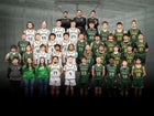 Manitou Springs Mustangs Boys Varsity Basketball Winter 24-25 team photo.