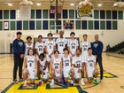 Reagan Bison Boys Varsity Basketball Winter 24-25 team photo.
