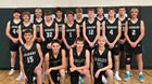 Howells-Dodge Jaguars Boys Varsity Basketball Winter 24-25 team photo.
