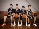 Oak Level Baptist Academy Conquerors Boys Varsity Basketball Winter 24-25 team photo.