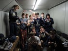 Grace Christian Academy Cougars Boys Varsity Basketball Winter 24-25 team photo.