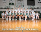 Sheldon Irish Boys Varsity Basketball Winter 24-25 team photo.