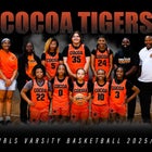 Cocoa Tigers Girls Varsity Basketball Winter 25-26 team photo.