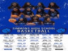 Simmons Blue Devils Girls Varsity Basketball Winter 25-26 team photo.