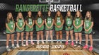 Mora Rangers/Rangerettes Girls Varsity Basketball Winter 25-26 team photo.