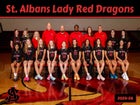 St. Albans Red Dragons Girls Varsity Basketball Winter 25-26 team photo.