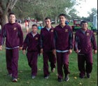 Belen Eagles Boys Varsity Cross Country Fall 16-17 team photo.