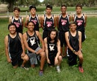 Native American Community Academy Eagles Boys Varsity Cross Country Fall 16-17 team photo.