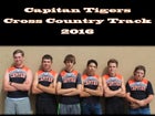 Capitan Tigers Boys Varsity Cross Country Fall 16-17 team photo.