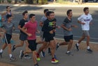 Centennial Hawks Boys Varsity Cross Country Fall 16-17 team photo.