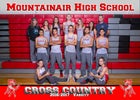 Mountainair Mustangs Boys Varsity Cross Country Fall 16-17 team photo.