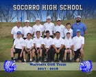 Socorro Warriors Boys Varsity Golf Spring 17-18 team photo.