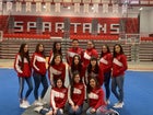 Bernalillo Spartans Co-ed Varsity Cheer Winter 18-19 team photo.