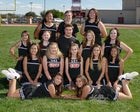Grants Pirates Co-ed Varsity Cheer Winter 18-19 team photo.