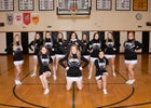 Belleville Henderson Central Panthers Co-ed Varsity Cheer Winter 18-19 team photo.