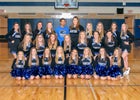 Frontier Falcons Co-ed Varsity Cheer Winter 18-19 team photo.